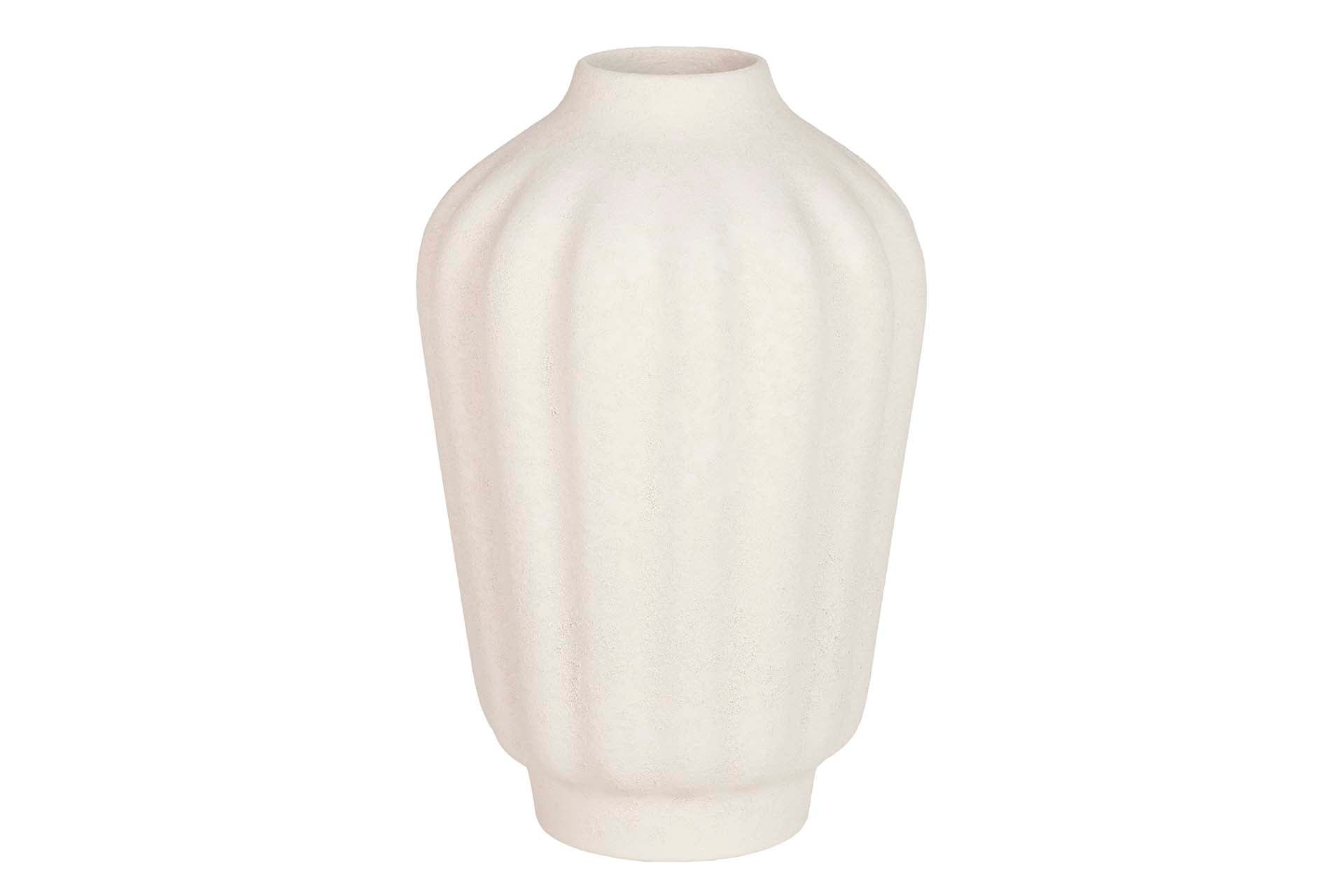 BEIGE CERAMIC VASE 20x20x30 CM