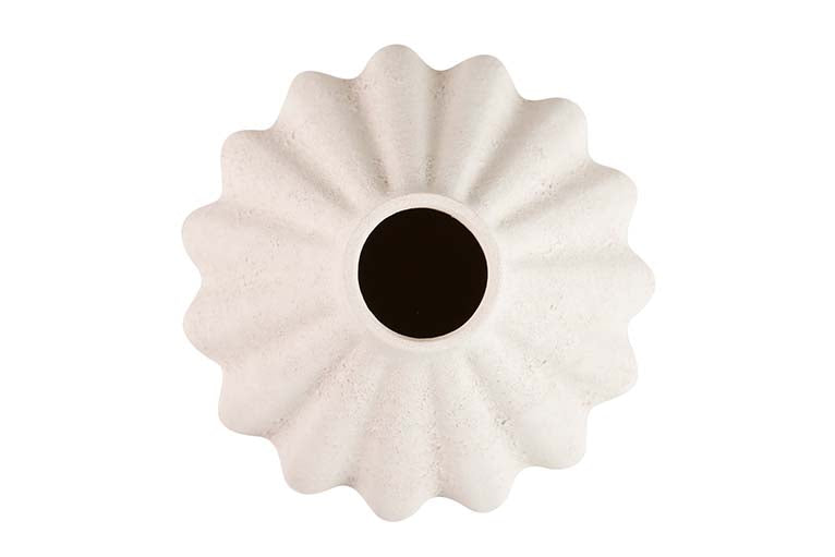 JARRON CERAMICA BEIGE 22x22x28 CM