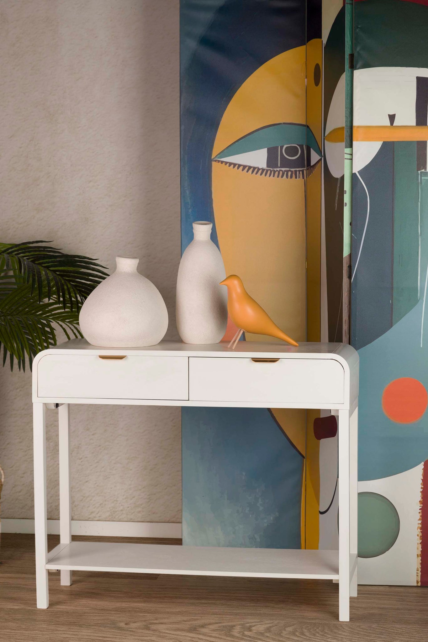 JARRON CERAMICA BEIGE 16x16x37 CM