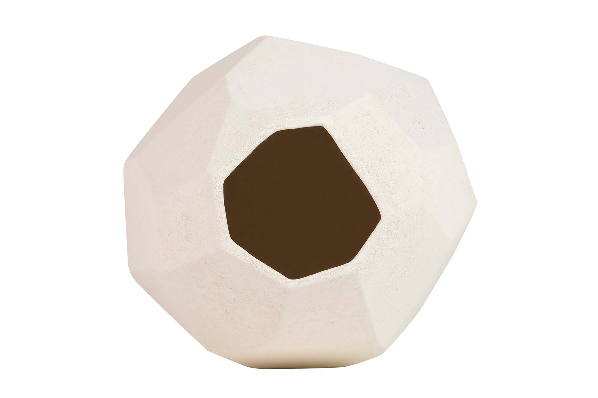 BEIGE CERAMIC VASE 27x27x48 CM