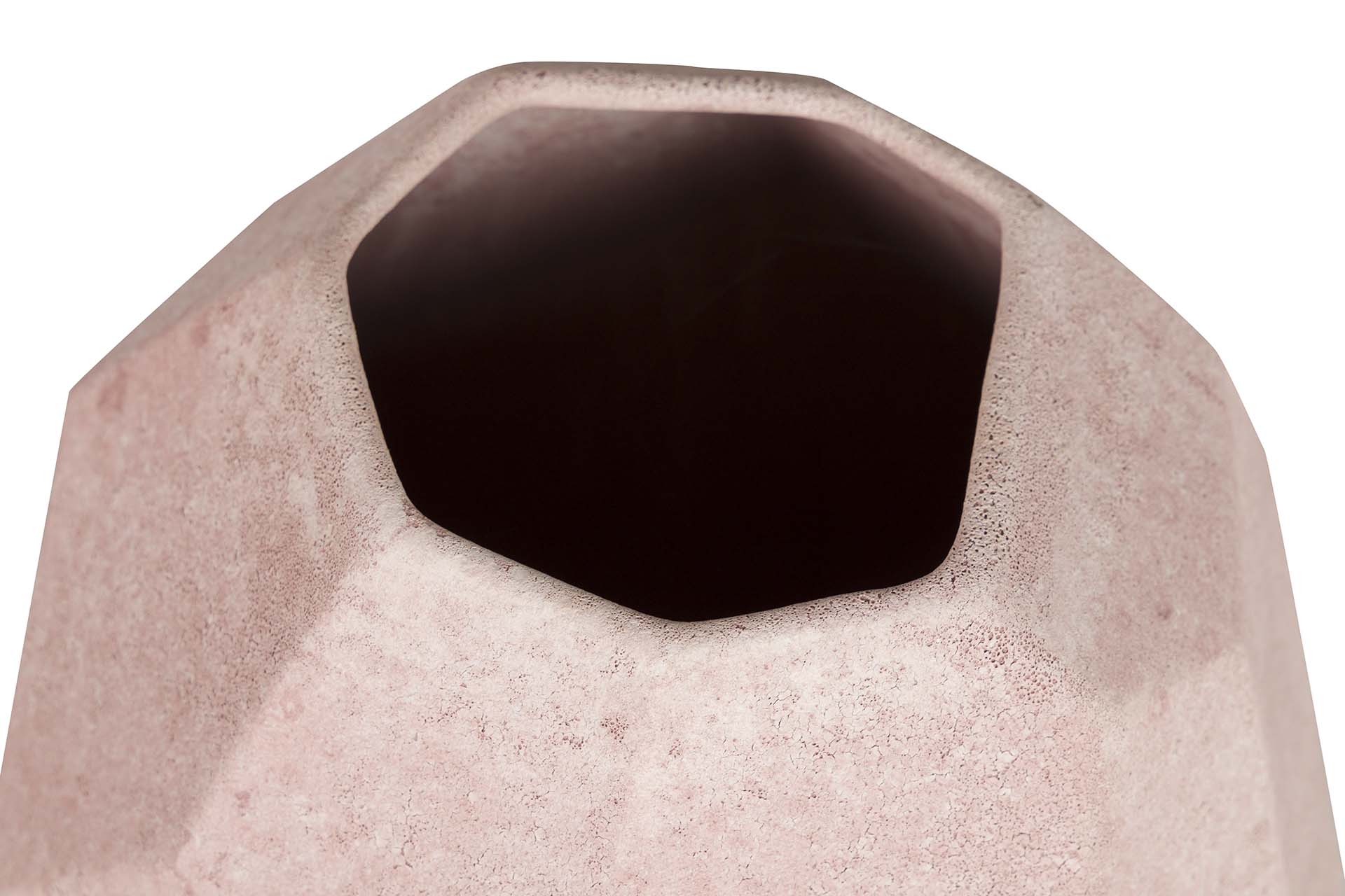 PINK CERAMIC VASE 27x27x48 CM