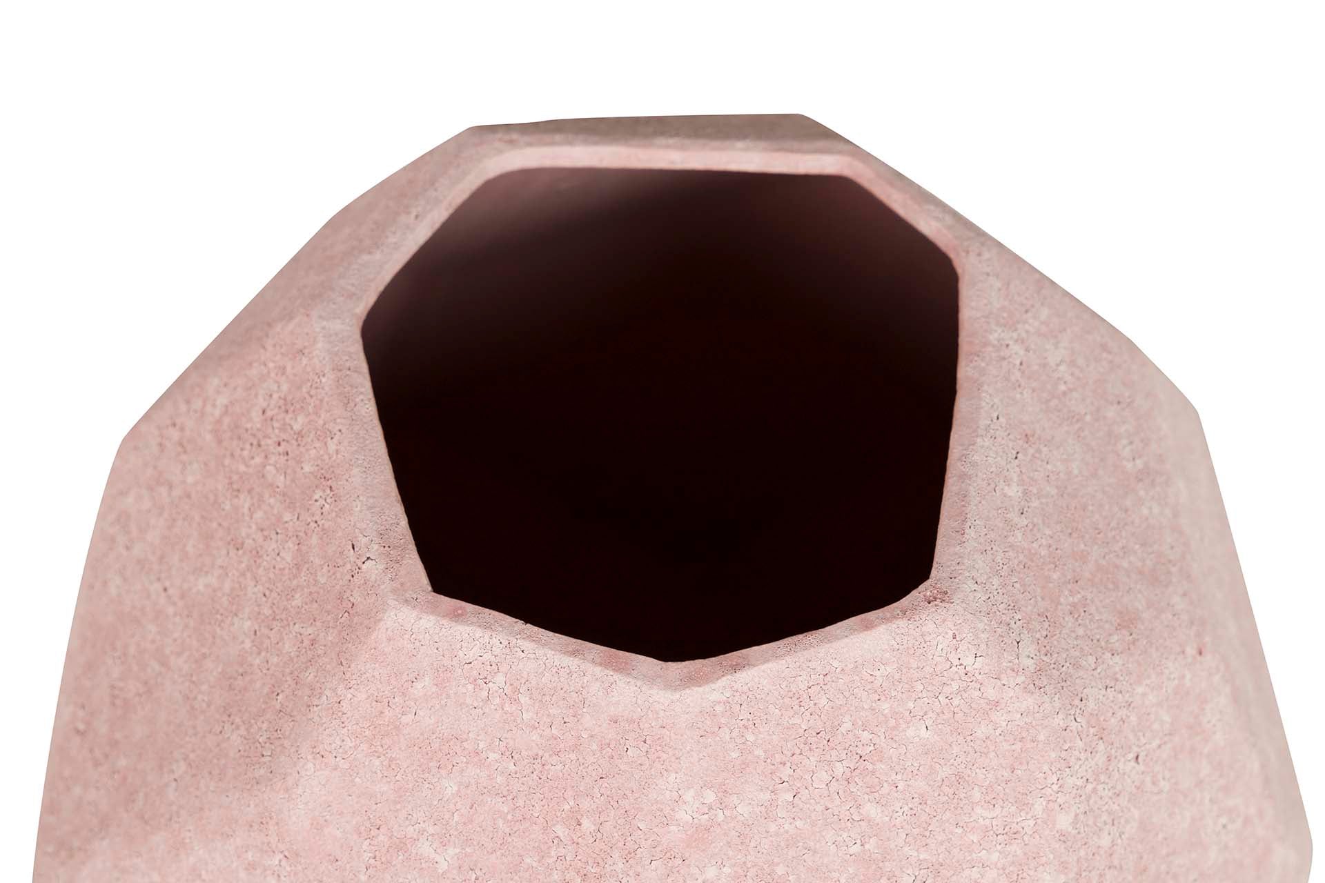 JARRON CERAMICA ROSA 25x25x36 CM