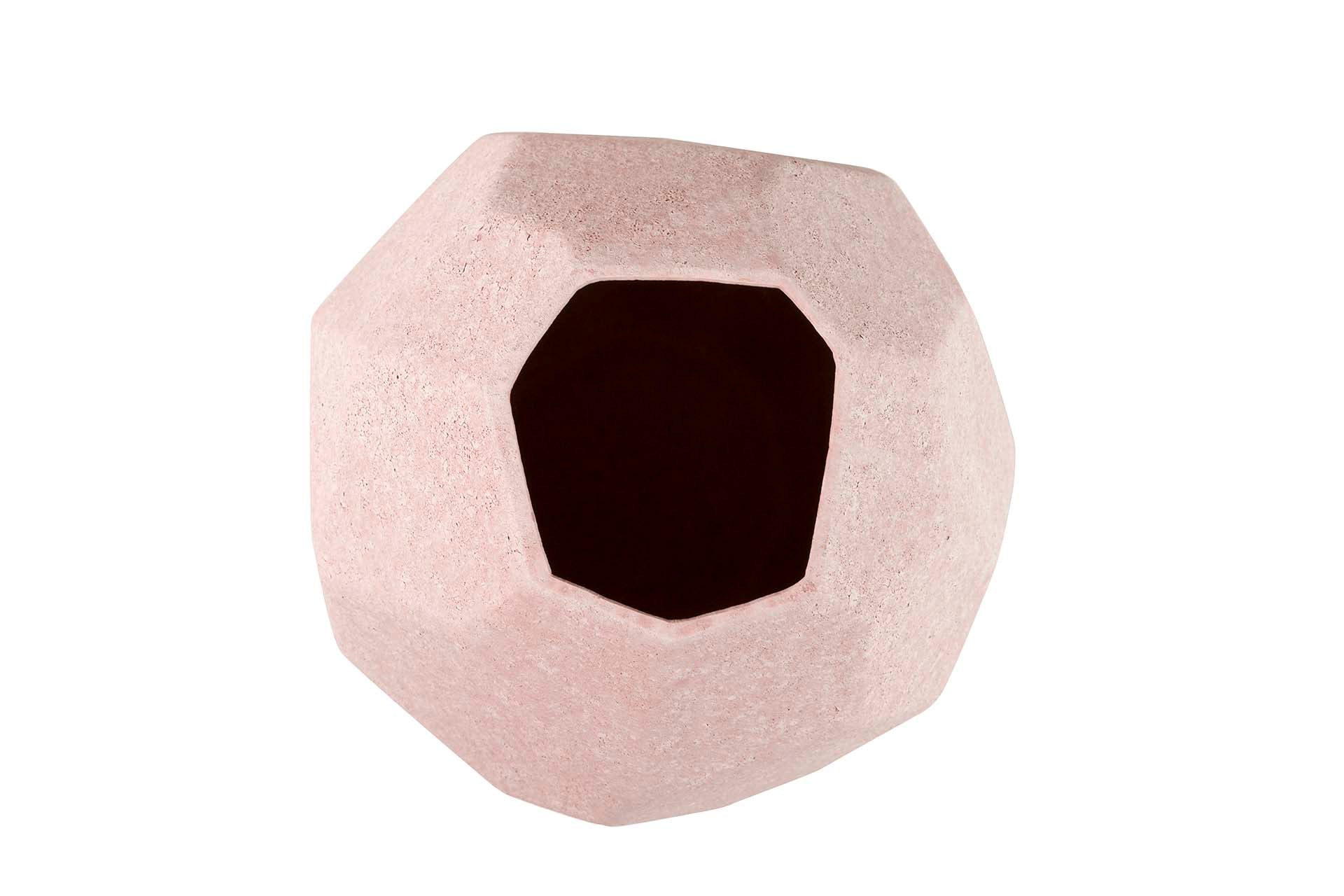 JARRON CERAMICA ROSA 25x25x36 CM