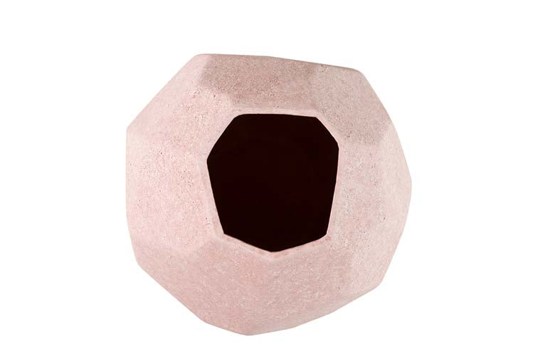 JARRON CERAMICA ROSA 25x25x36 CM