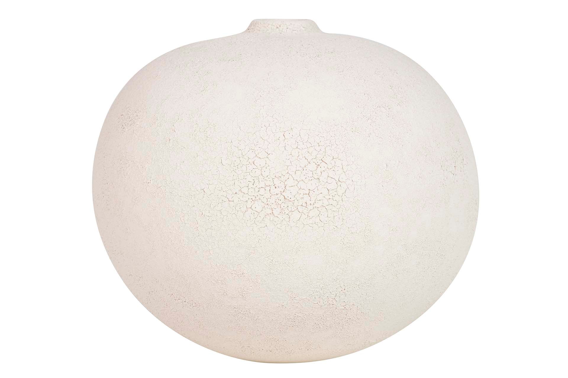 FLORERO CERAMICA BEIGE 28x28x25 CM