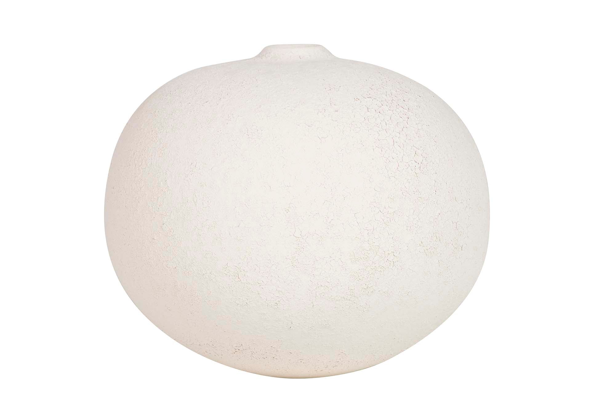 FLORERO CERAMICA BEIGE 23x23x20 CM