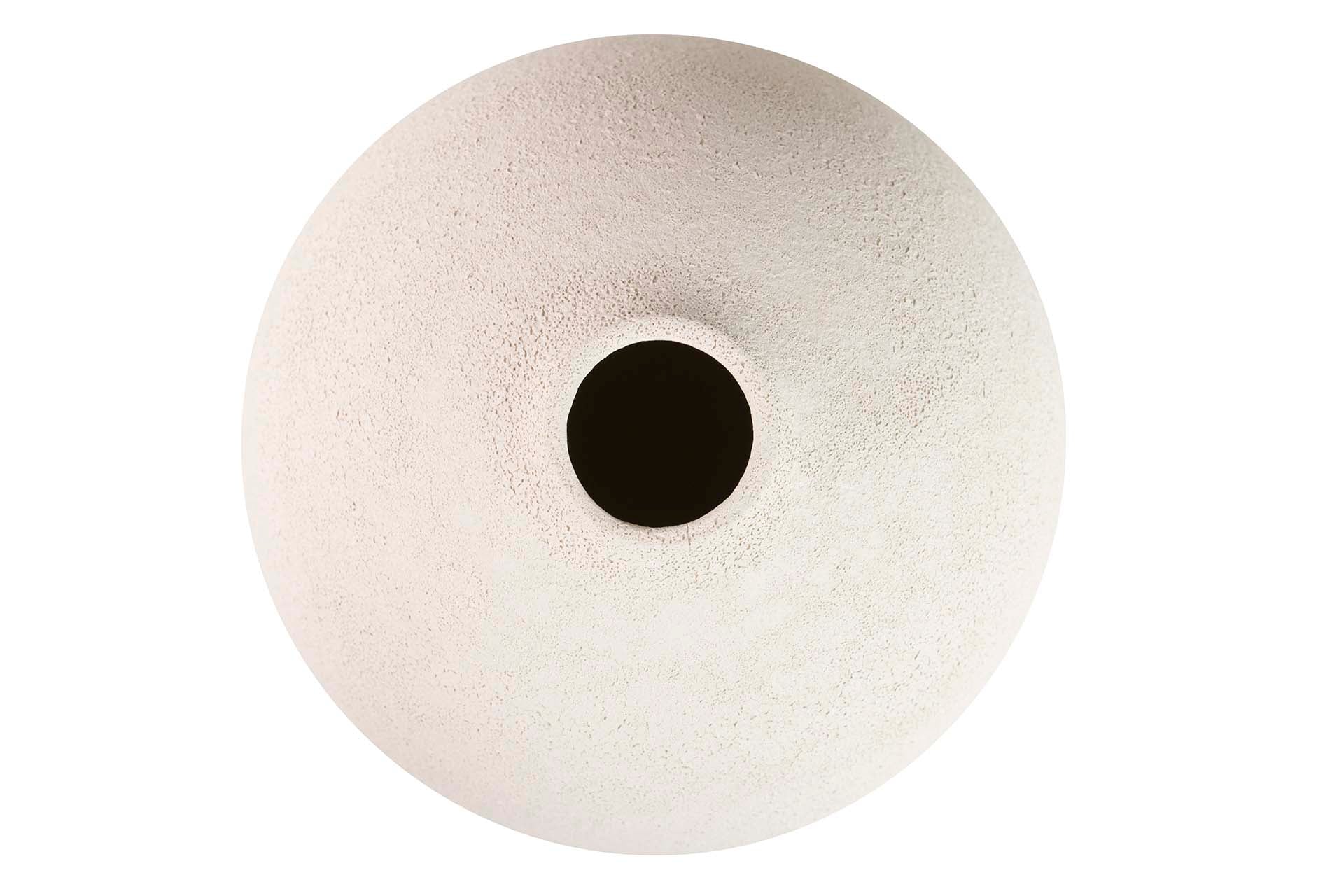 BEIGE CERAMIC VASE 21x21x40 CM