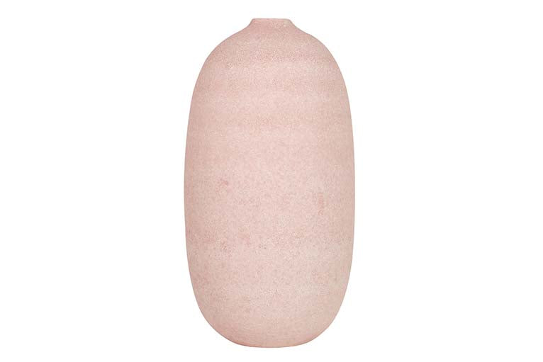 JARRON CERAMICA ROSA 21x21x40 CM