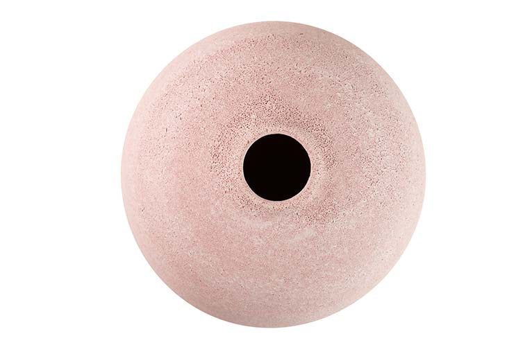 PINK CERAMIC VASE 21x21x40 CM