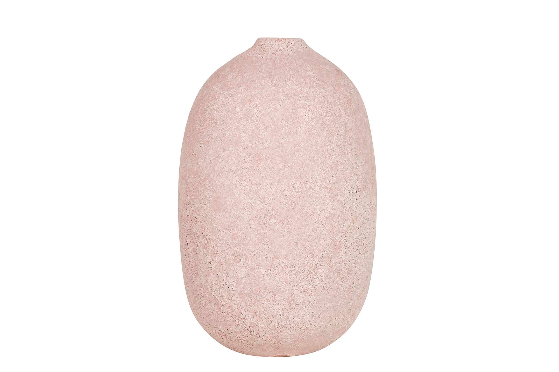 PINK CERAMIC VASE 17x17x27 CM