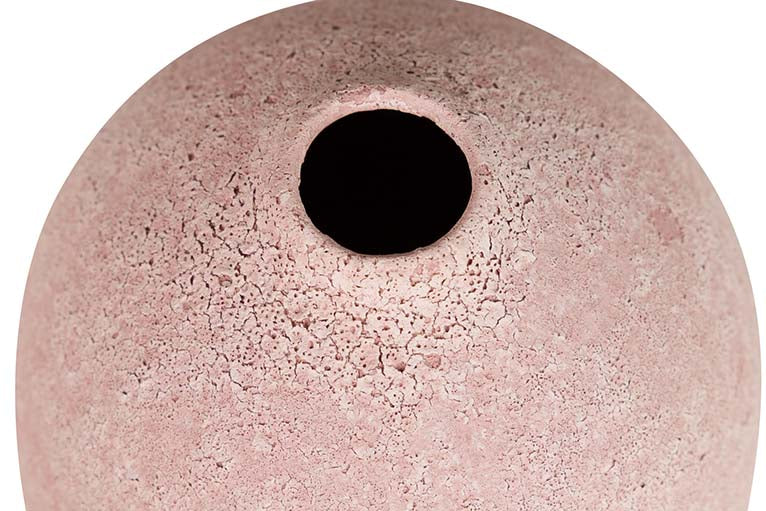 JARRON CERAMICA ROSA 17x17x27 CM