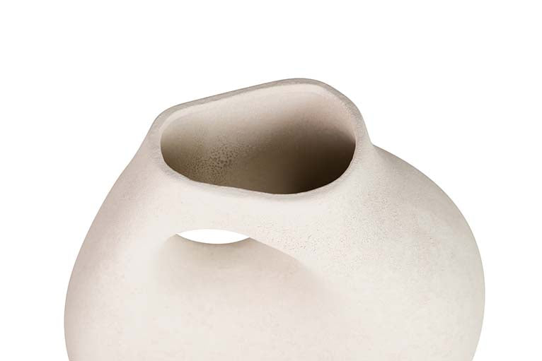 JARRON CERAMICA BEIGE 25x12x30 CM