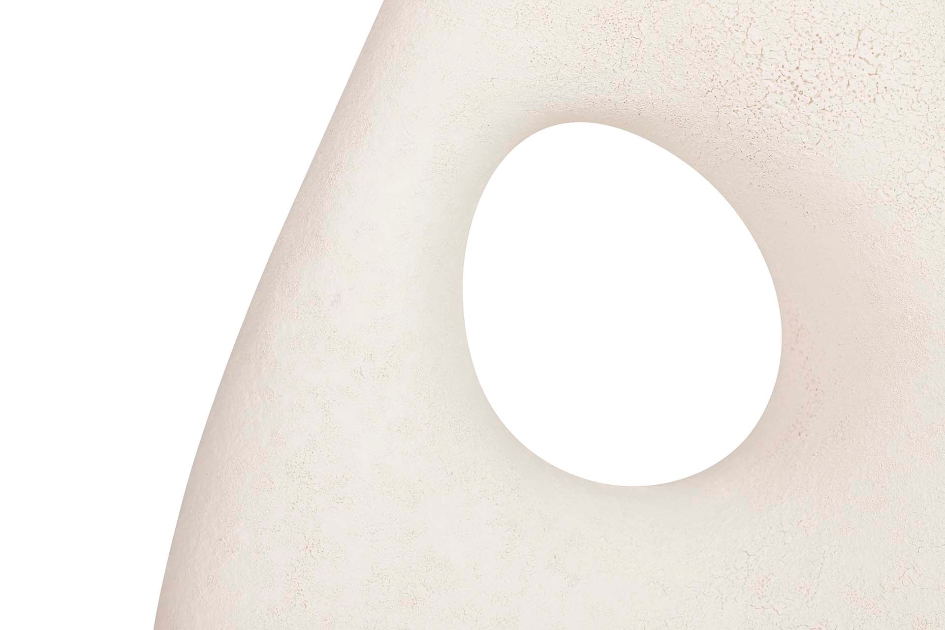 BEIGE CERAMIC VASE 25x12x30 CM