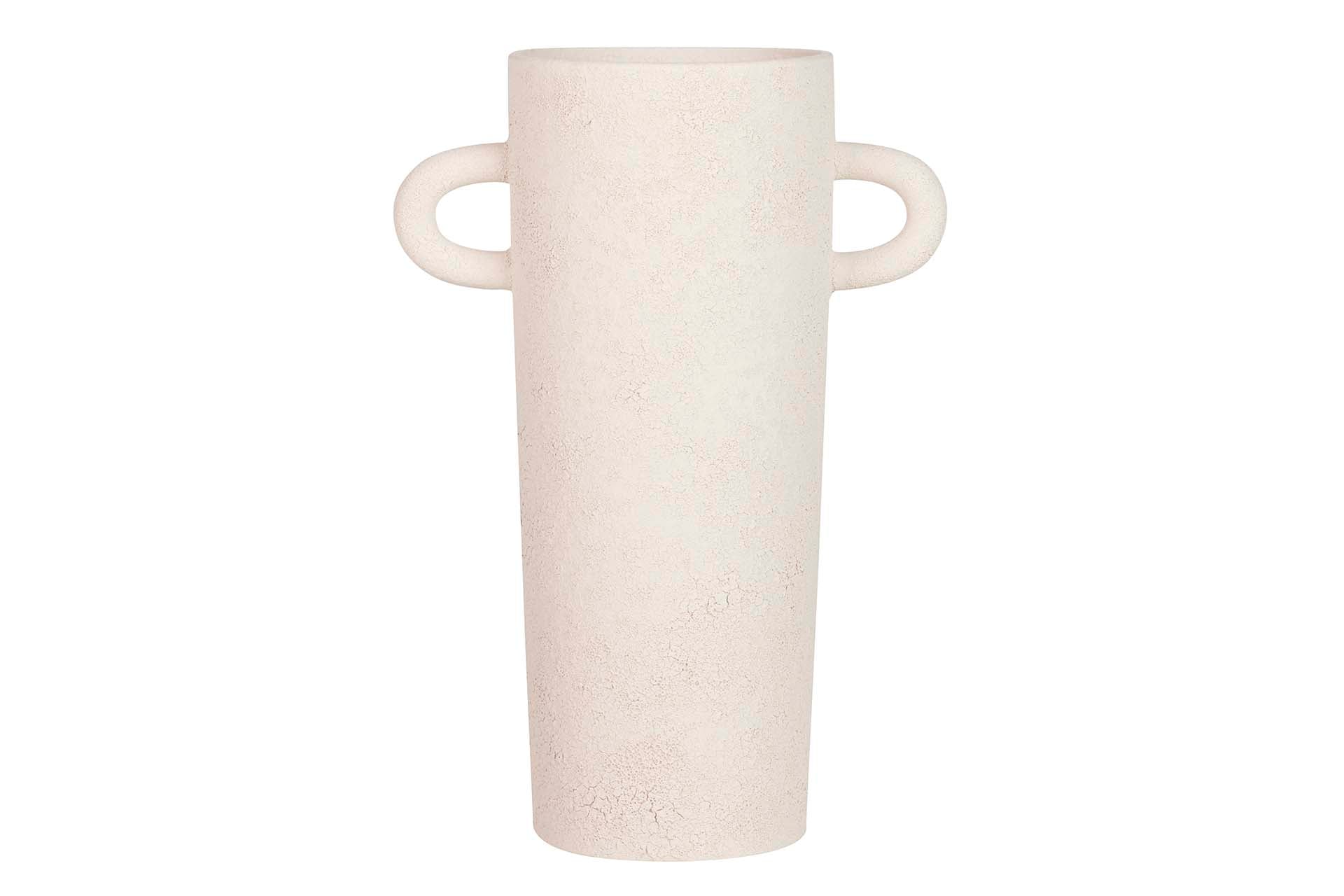 BEIGE CERAMIC VASE 21x12x31 CM