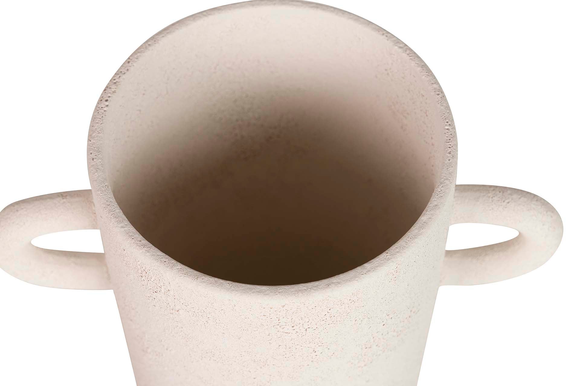 BEIGE CERAMIC VASE 21x12x31 CM