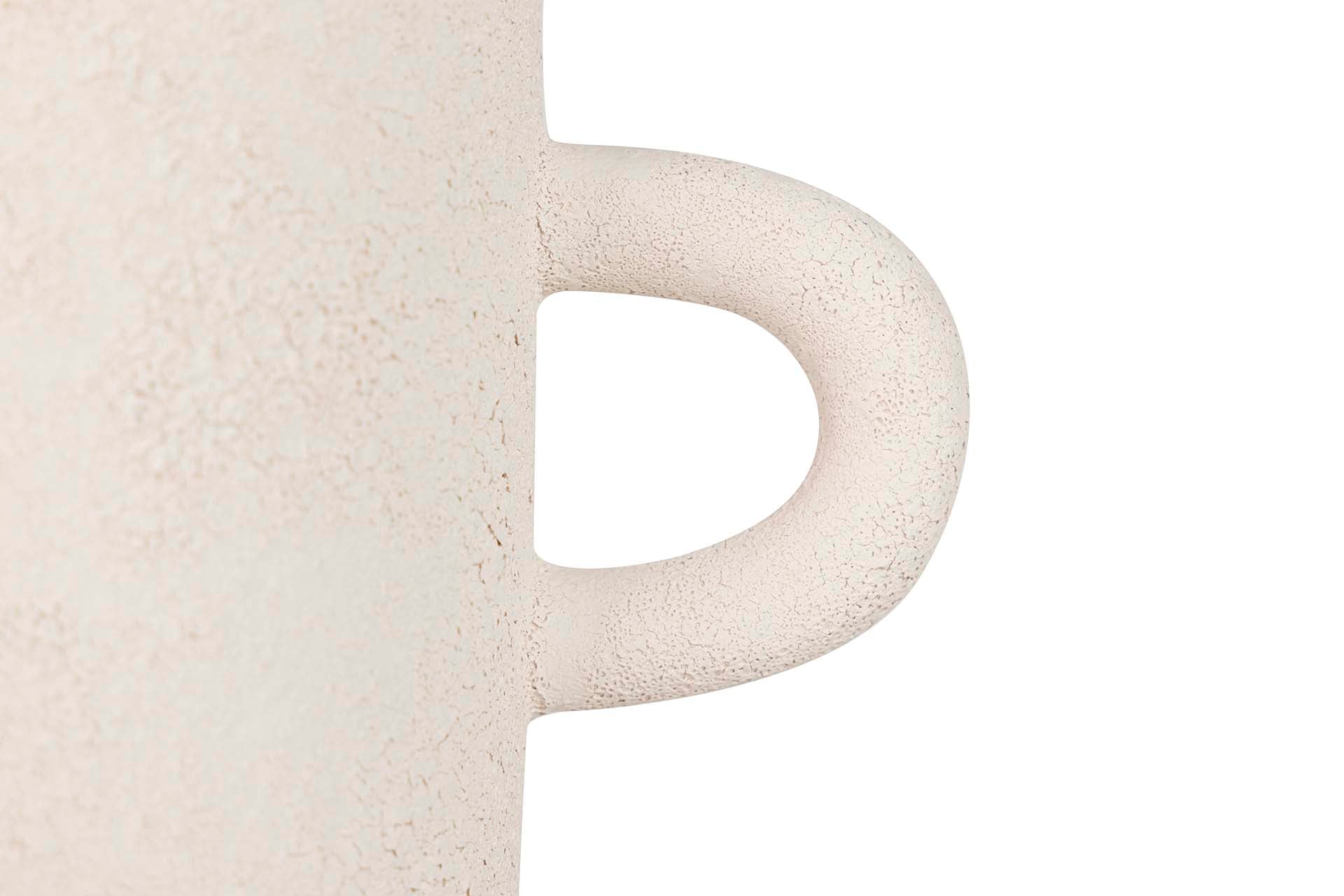 BEIGE CERAMIC VASE 21x12x31 CM