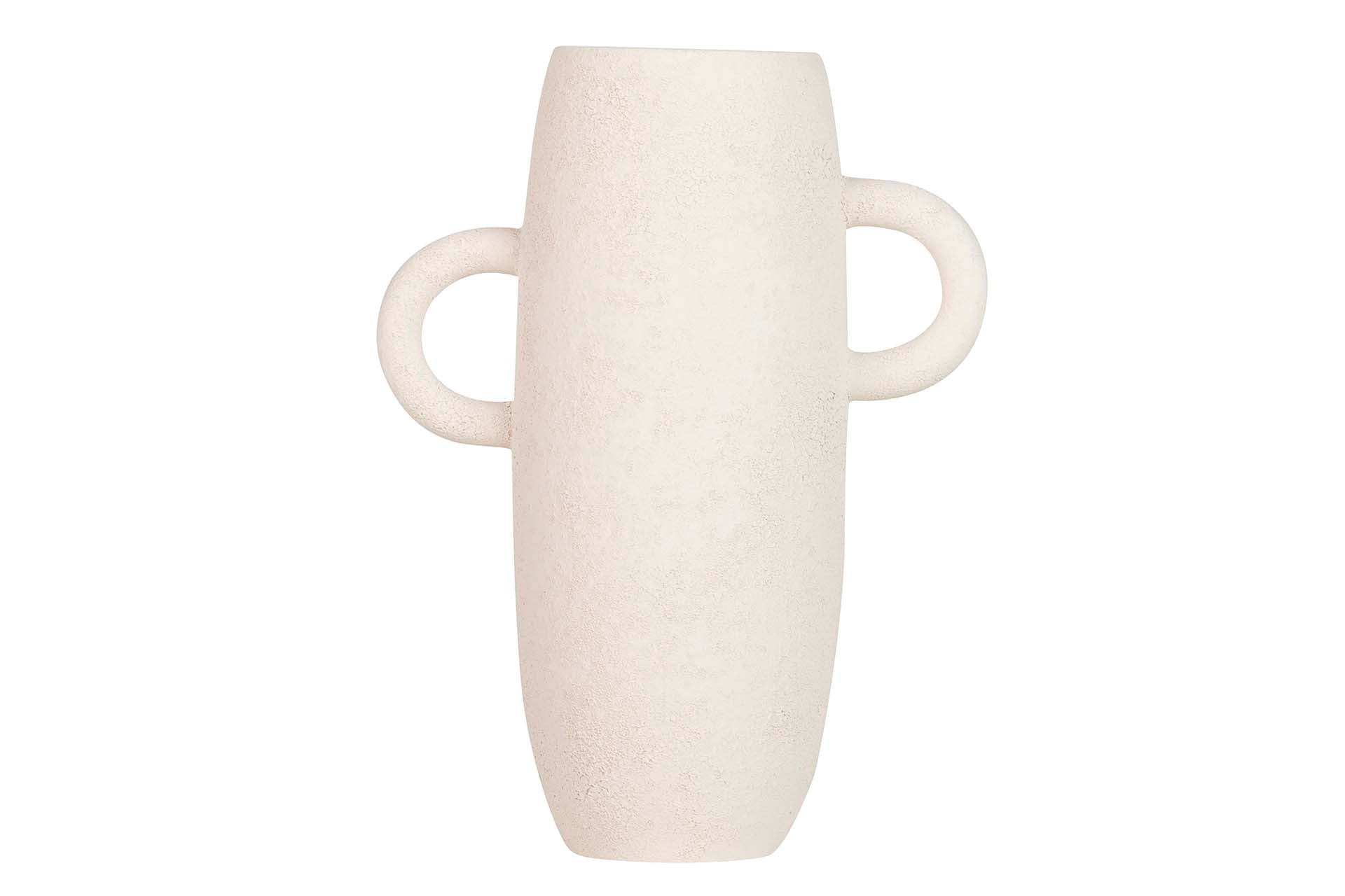 BEIGE CERAMIC VASE 24x11x30 CM