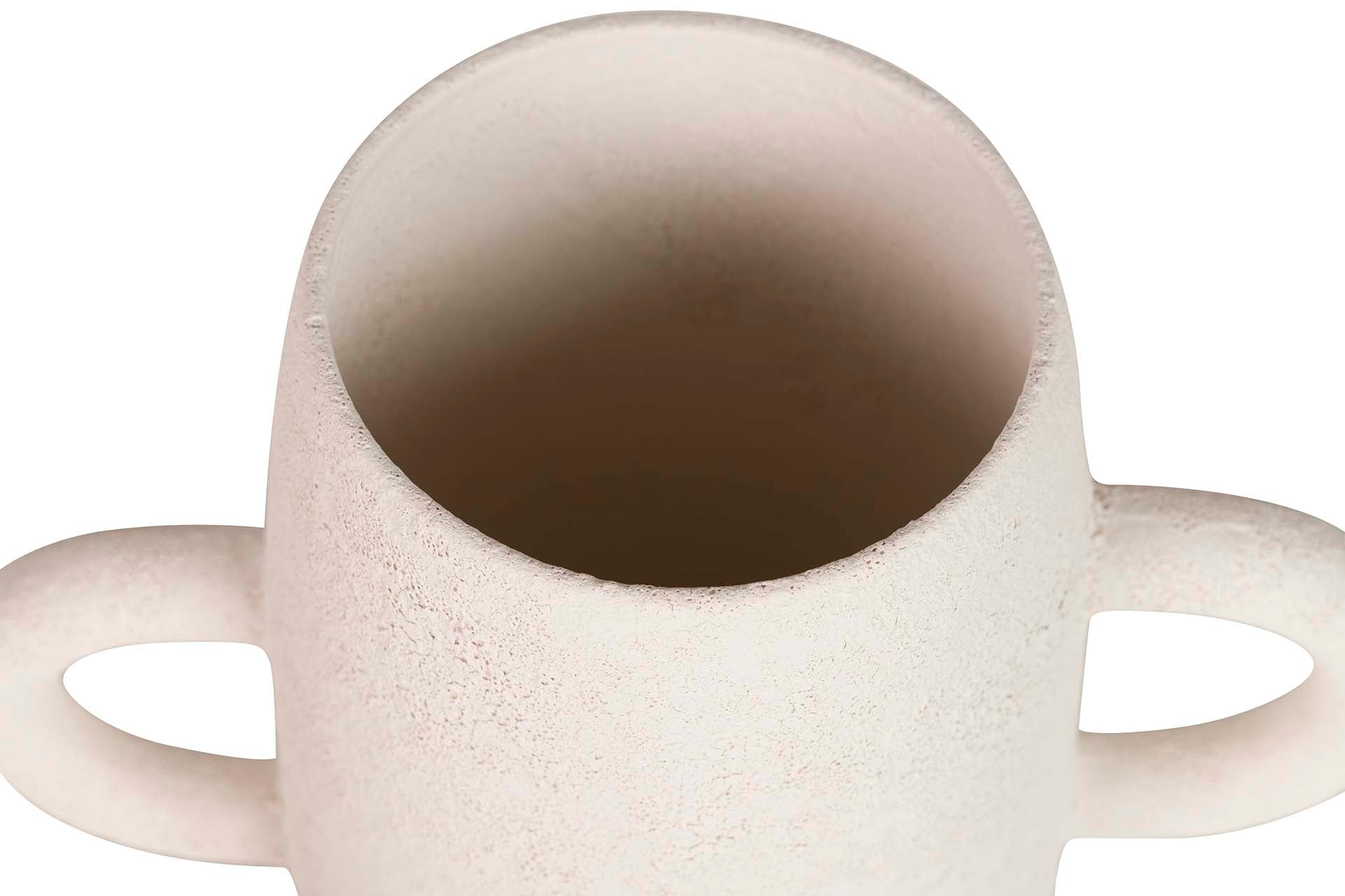 BEIGE CERAMIC VASE 24x11x30 CM