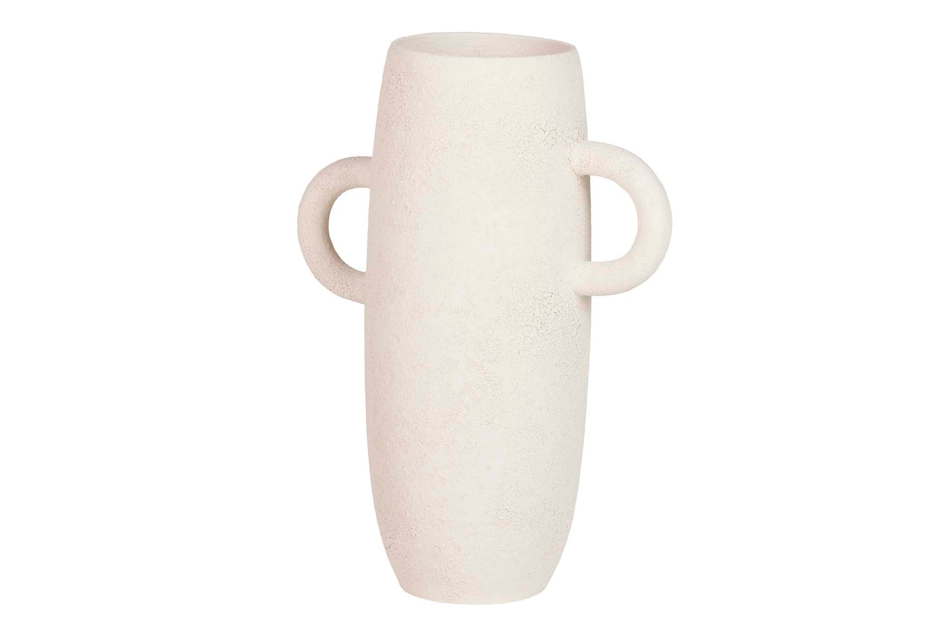 BEIGE CERAMIC VASE 24x11x30 CM