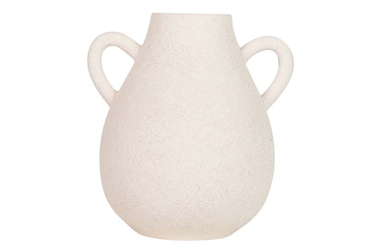 BEIGE CERAMIC VASE 20x17x22 CM