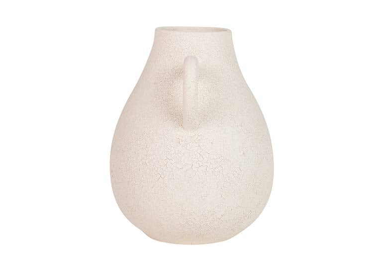BEIGE CERAMIC VASE 20x17x22 CM