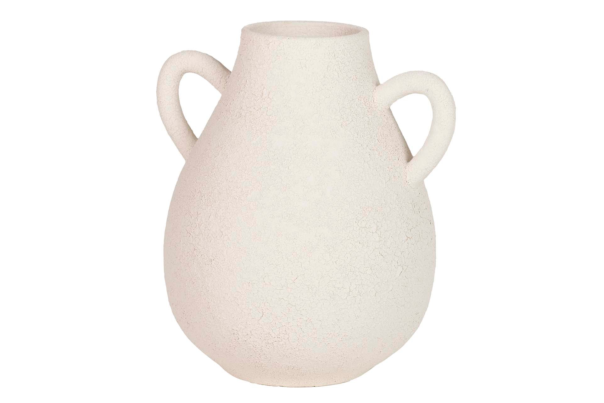 BEIGE CERAMIC VASE 20x17x22 CM