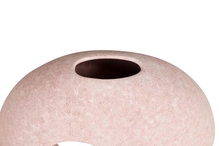 VASO DE CERÂMICA ROSA 23x12x26 CM
