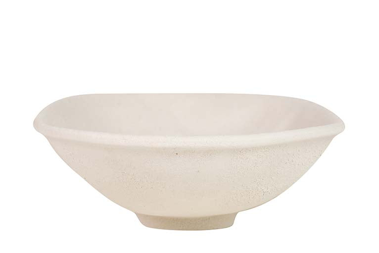 CENTRO DE MESA CERAMICA BEIGE 40x23x8 CM