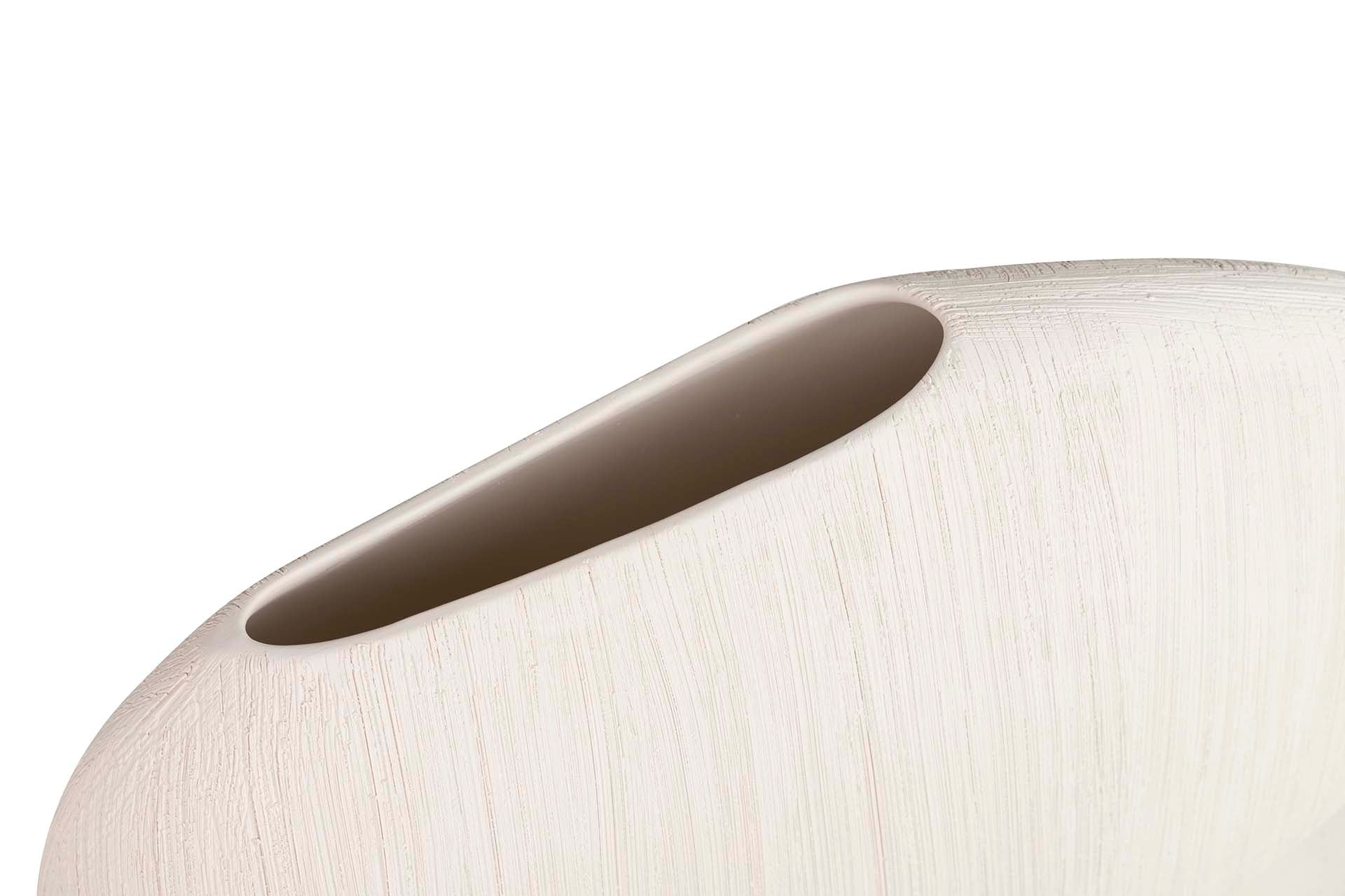 BEIGE CERAMIC VASE 42x12x31 CM