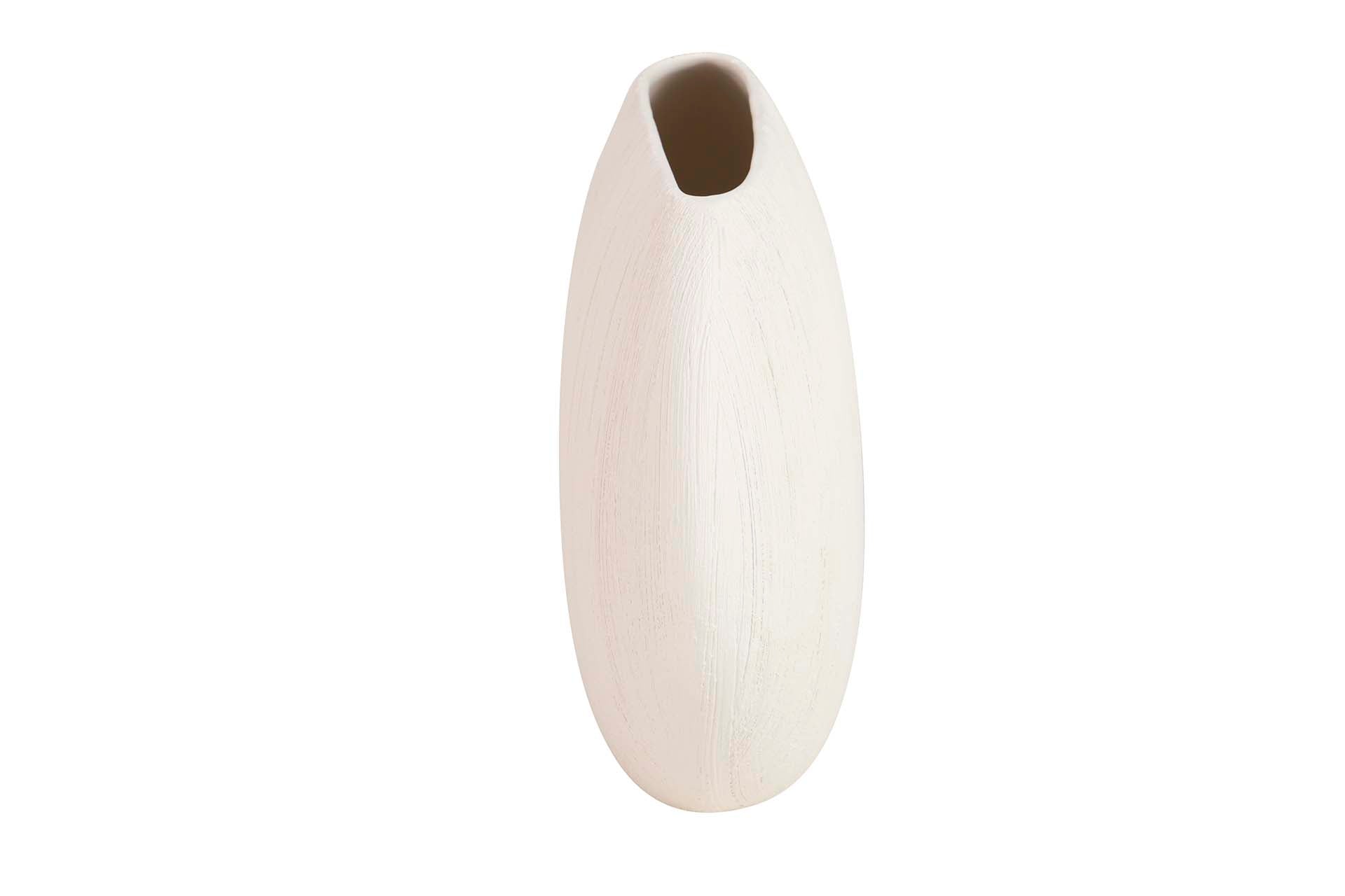 BEIGE CERAMIC VASE 42x12x31 CM