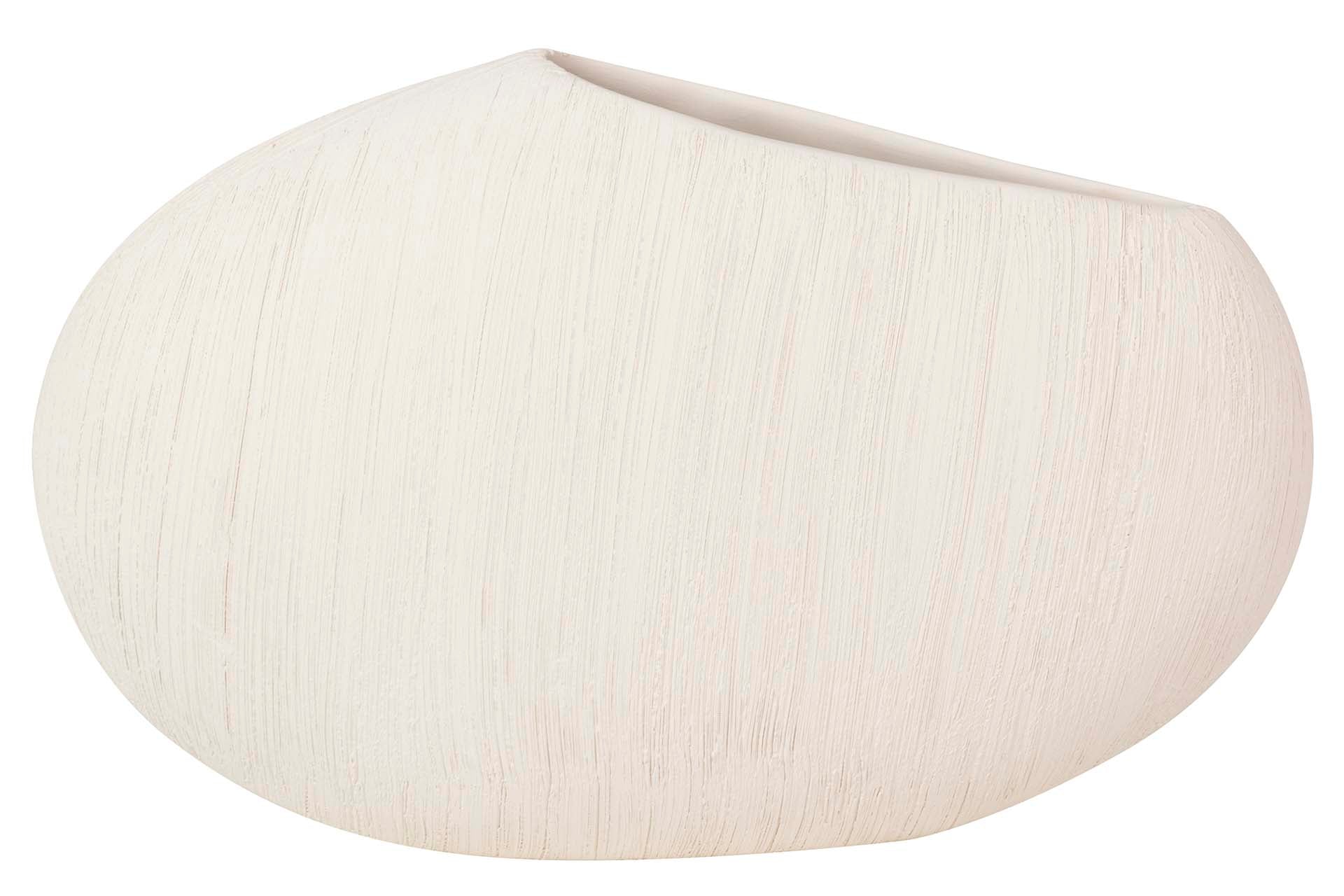 BEIGE CERAMIC VASE 33x21x9 CM