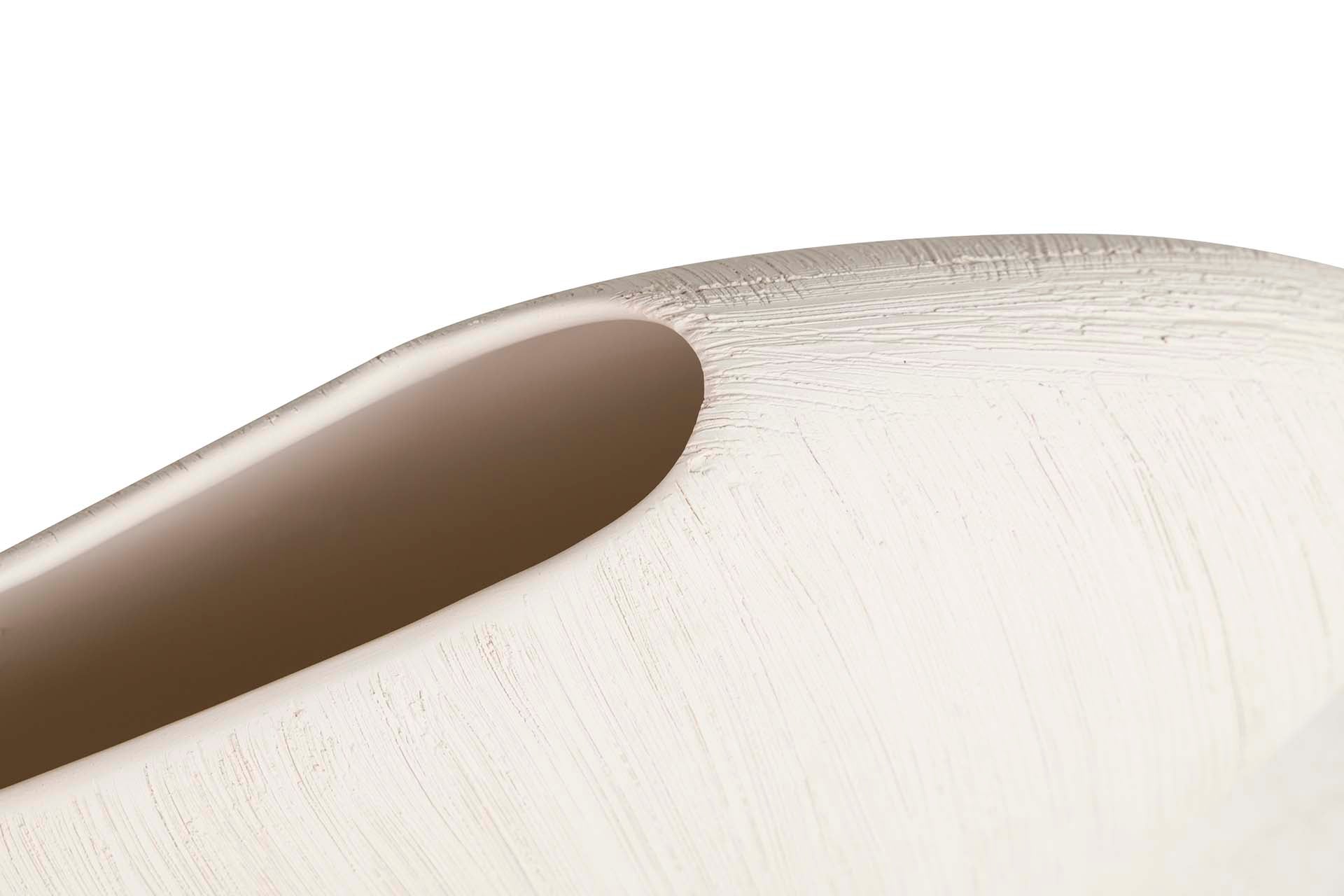 BEIGE CERAMIC VASE 33x21x9 CM