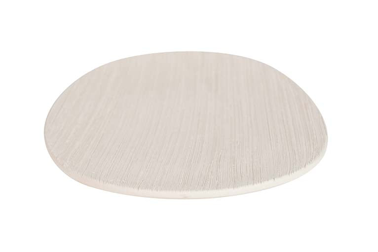 CENTRO DE MESA CERAMICA BEIGE 39x25x4 CM