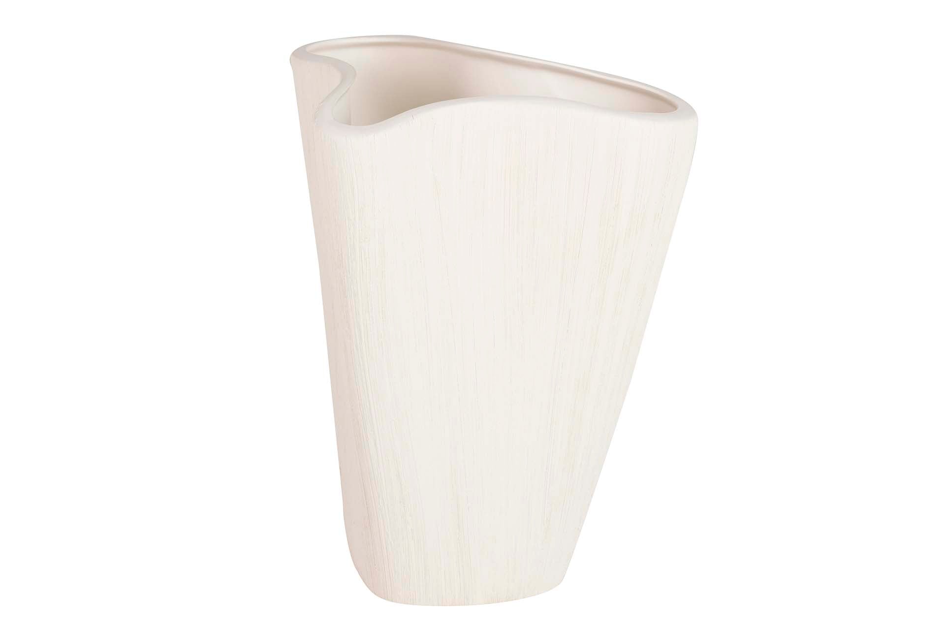 BEIGE CERAMIC VASE 30x21x33 CM