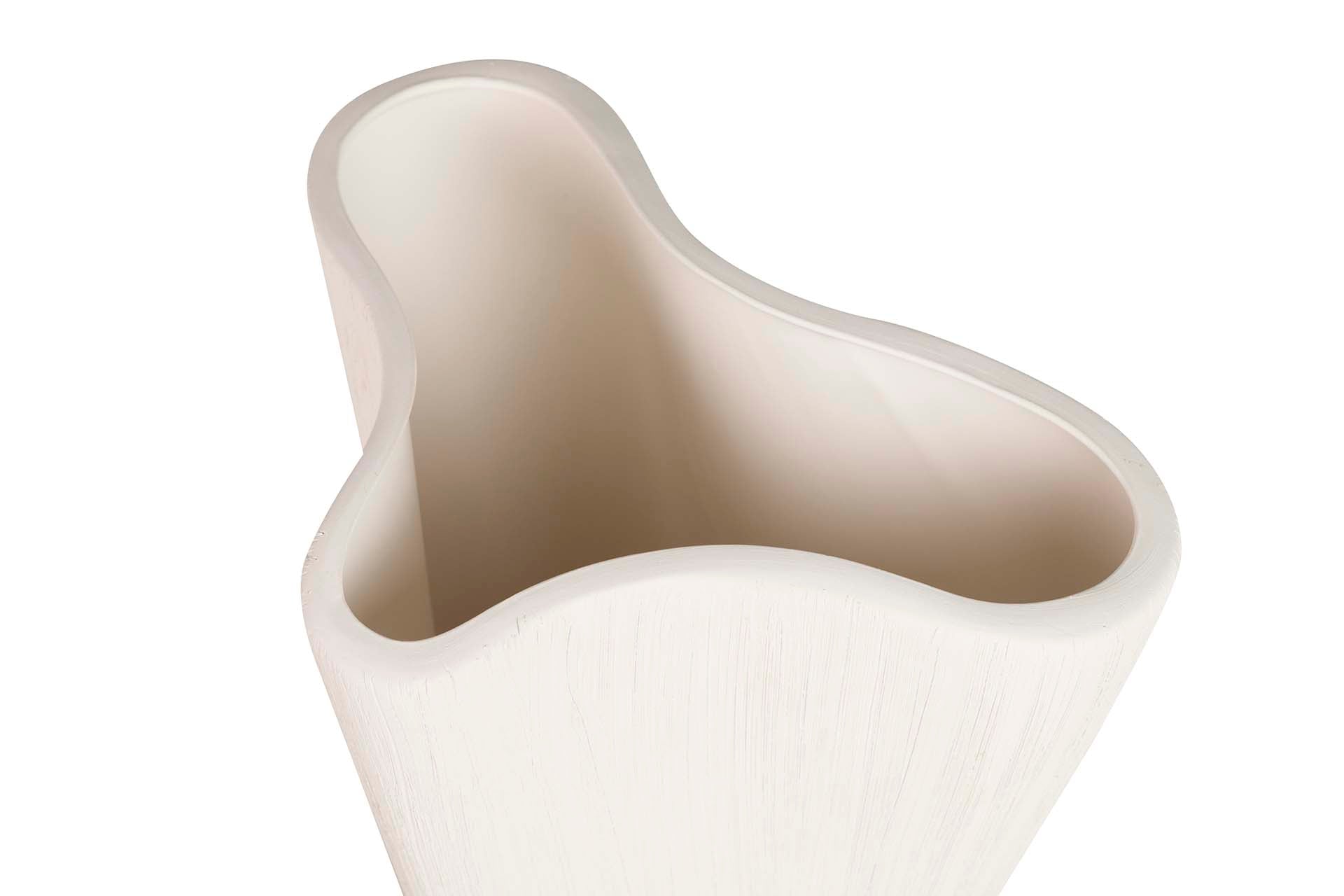 BEIGE CERAMIC VASE 30x21x33 CM