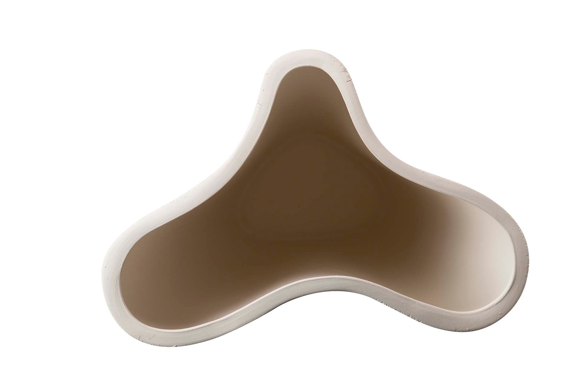 BEIGE CERAMIC VASE 30x21x33 CM