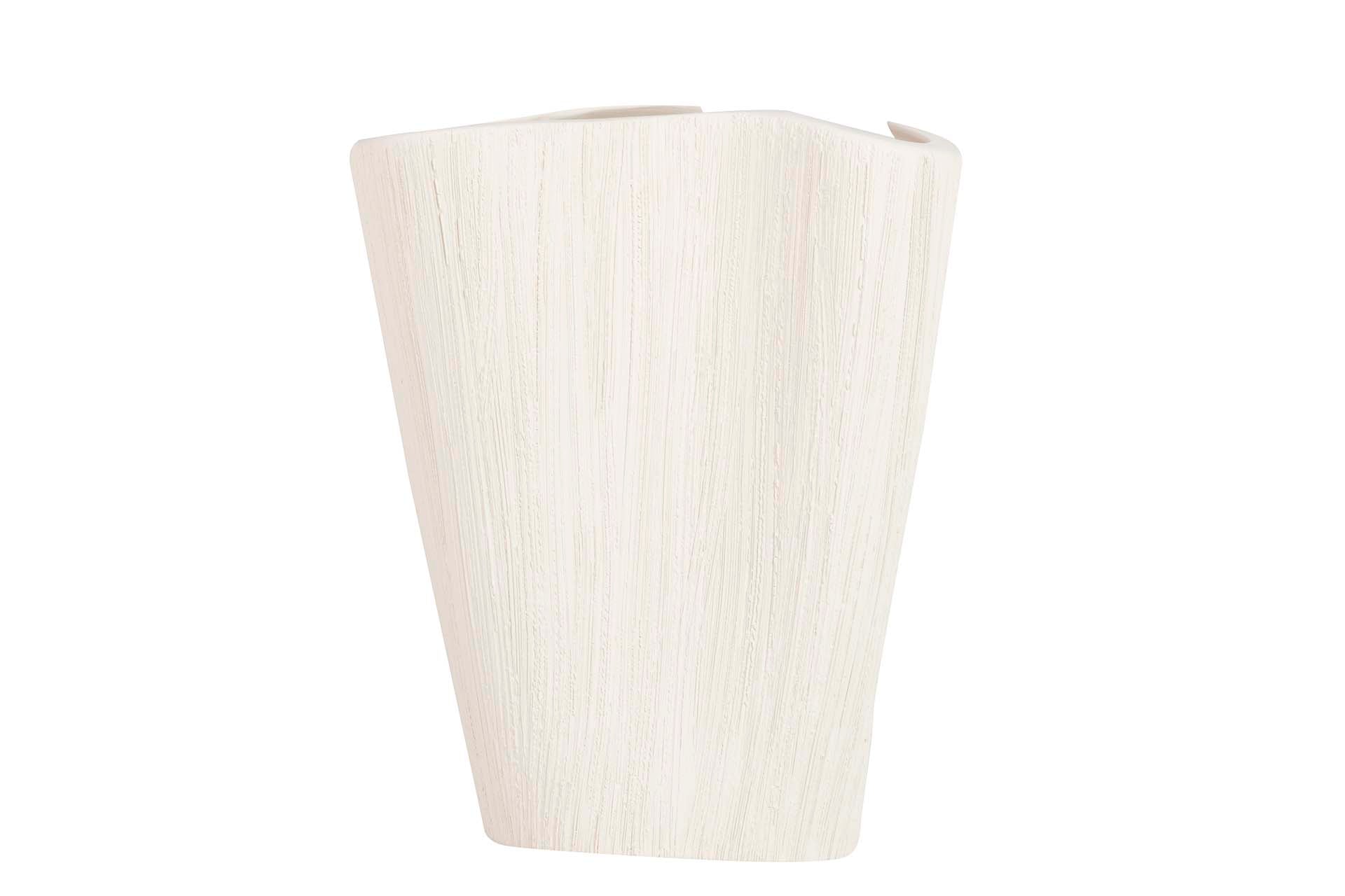 BEIGE CERAMIC VASE 30x21x26 CM