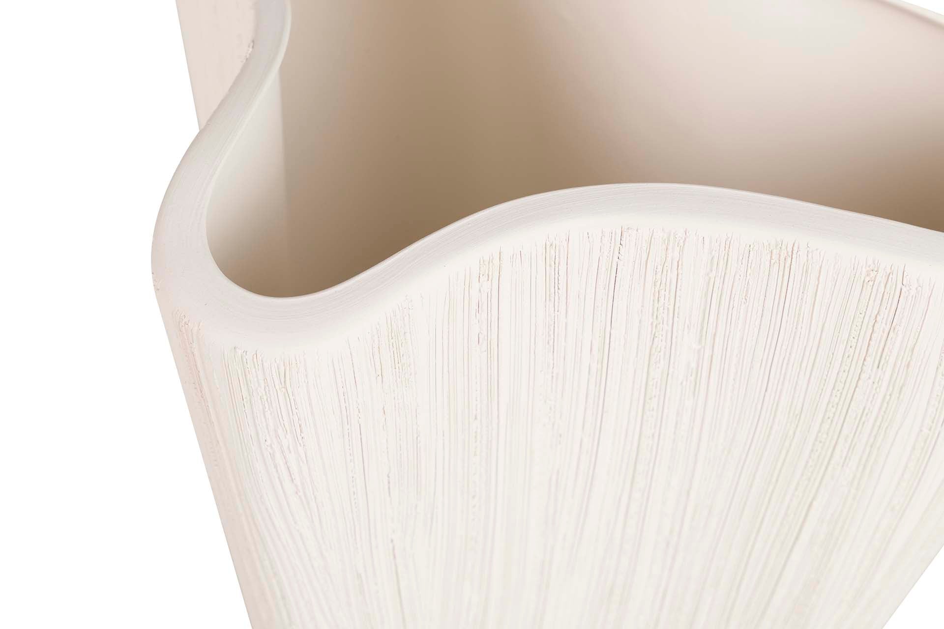 BEIGE CERAMIC VASE 30x21x26 CM