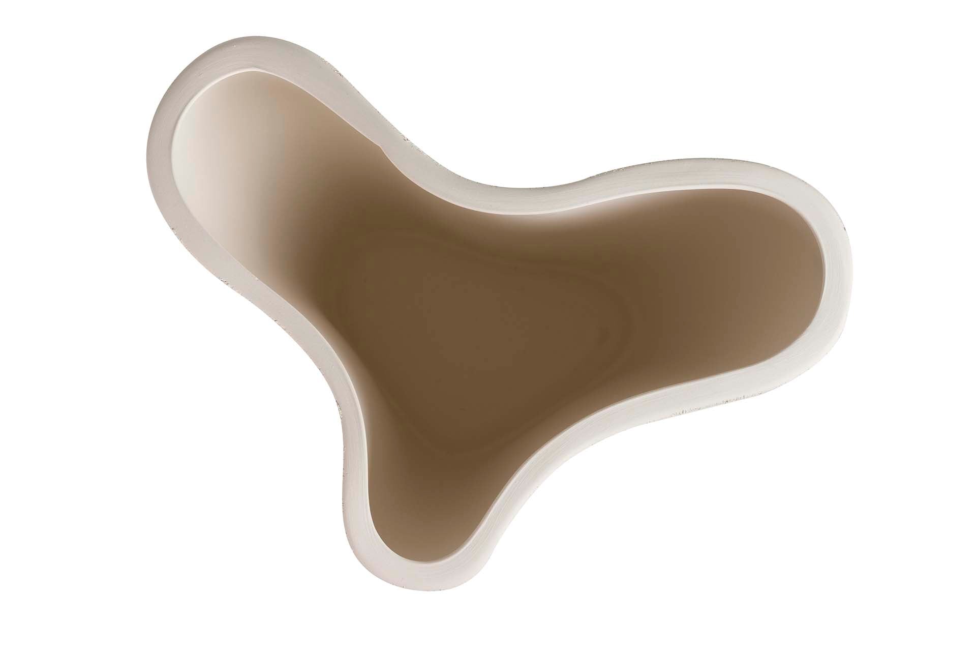 BEIGE CERAMIC VASE 30x21x26 CM