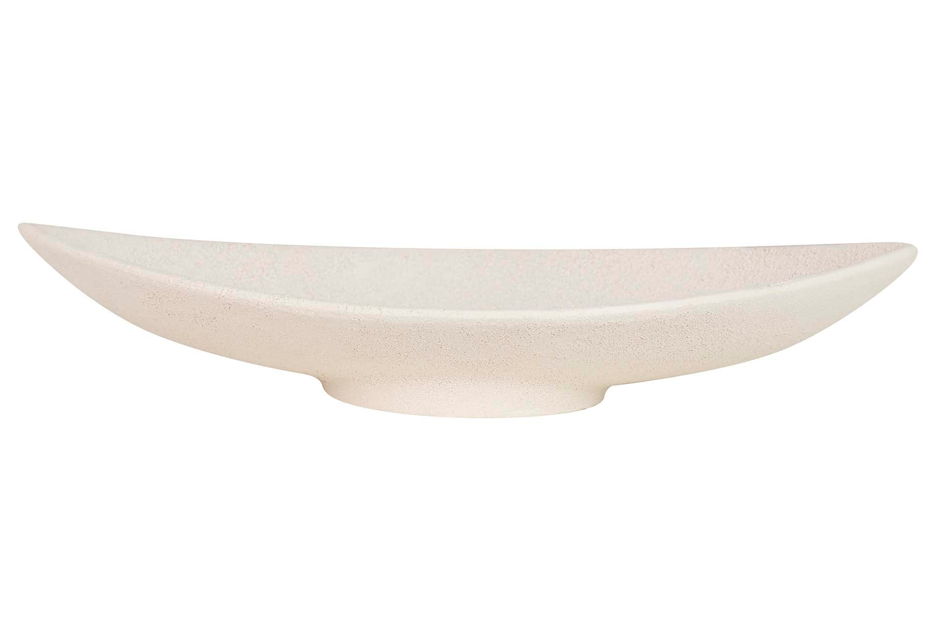 CENTRO DE MESA CERAMICA BEIGE 34x18x6 CM