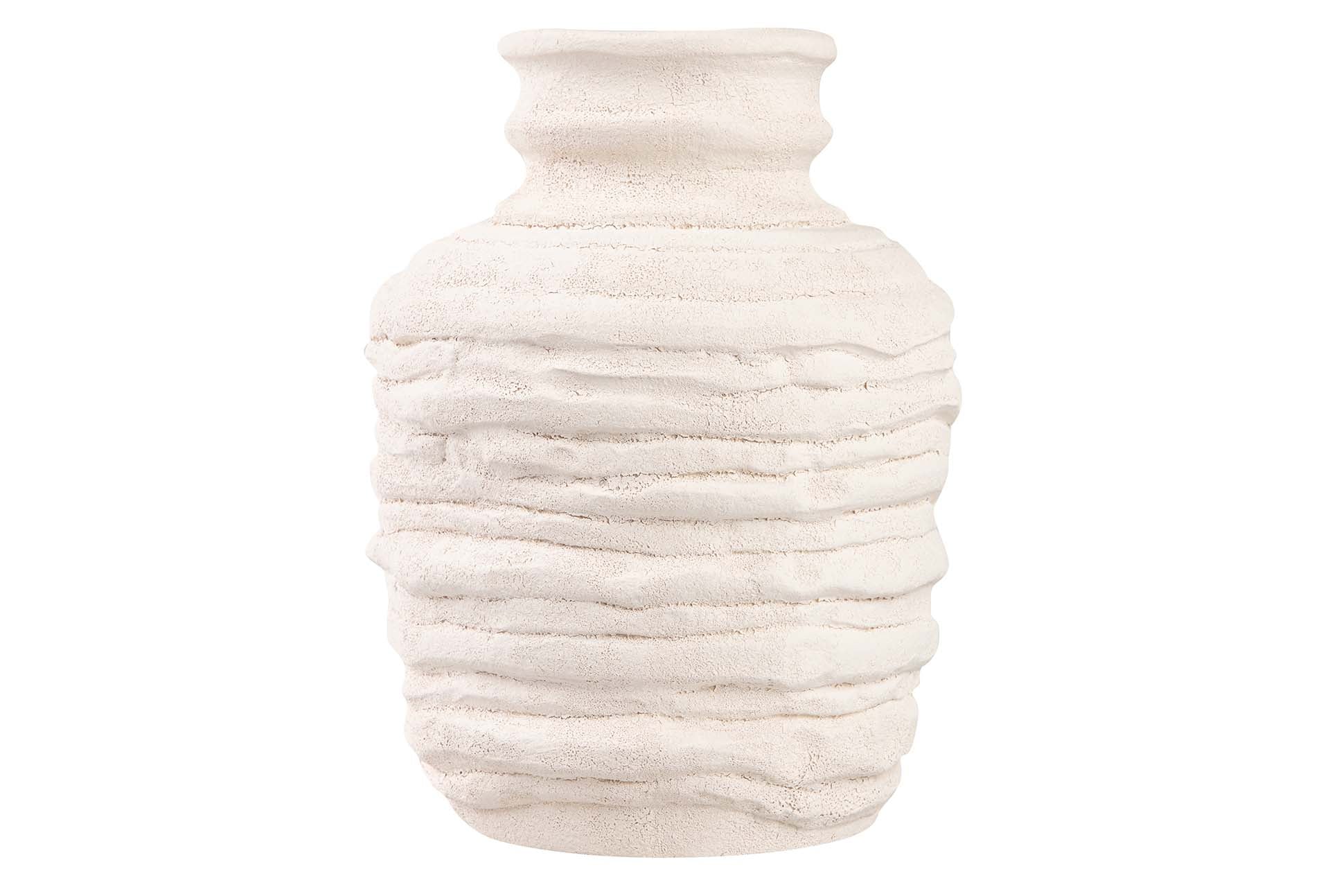 JARRON CERAMICA BEIGE 23x23x29 CM