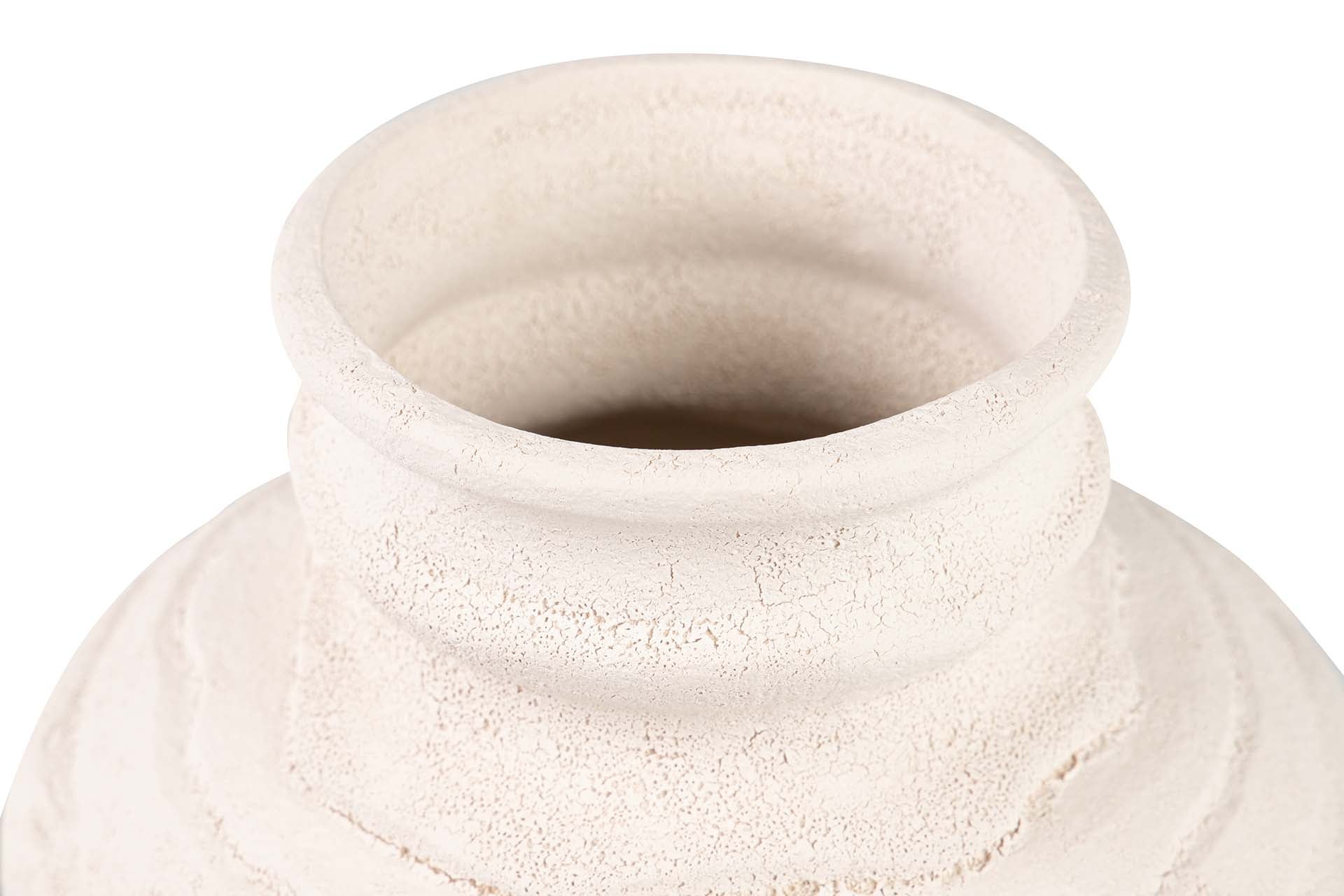 JARRON CERAMICA BEIGE 23x23x29 CM