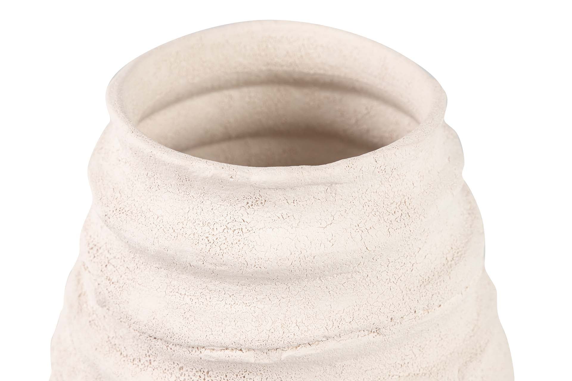 JARRON CERAMICA BEIGE 22x22x29 CM