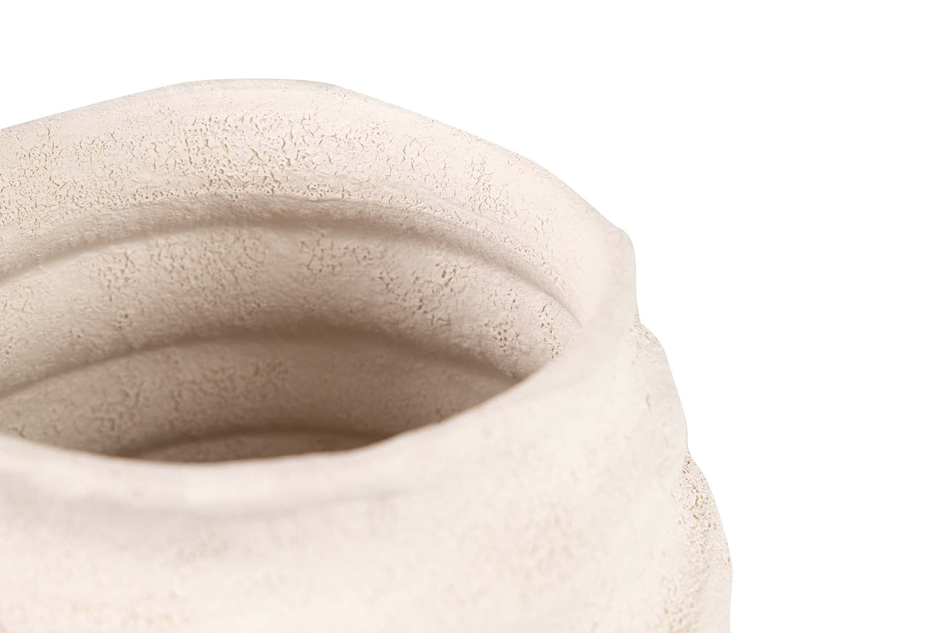 JARRON CERAMICA BEIGE 22x22x29 CM