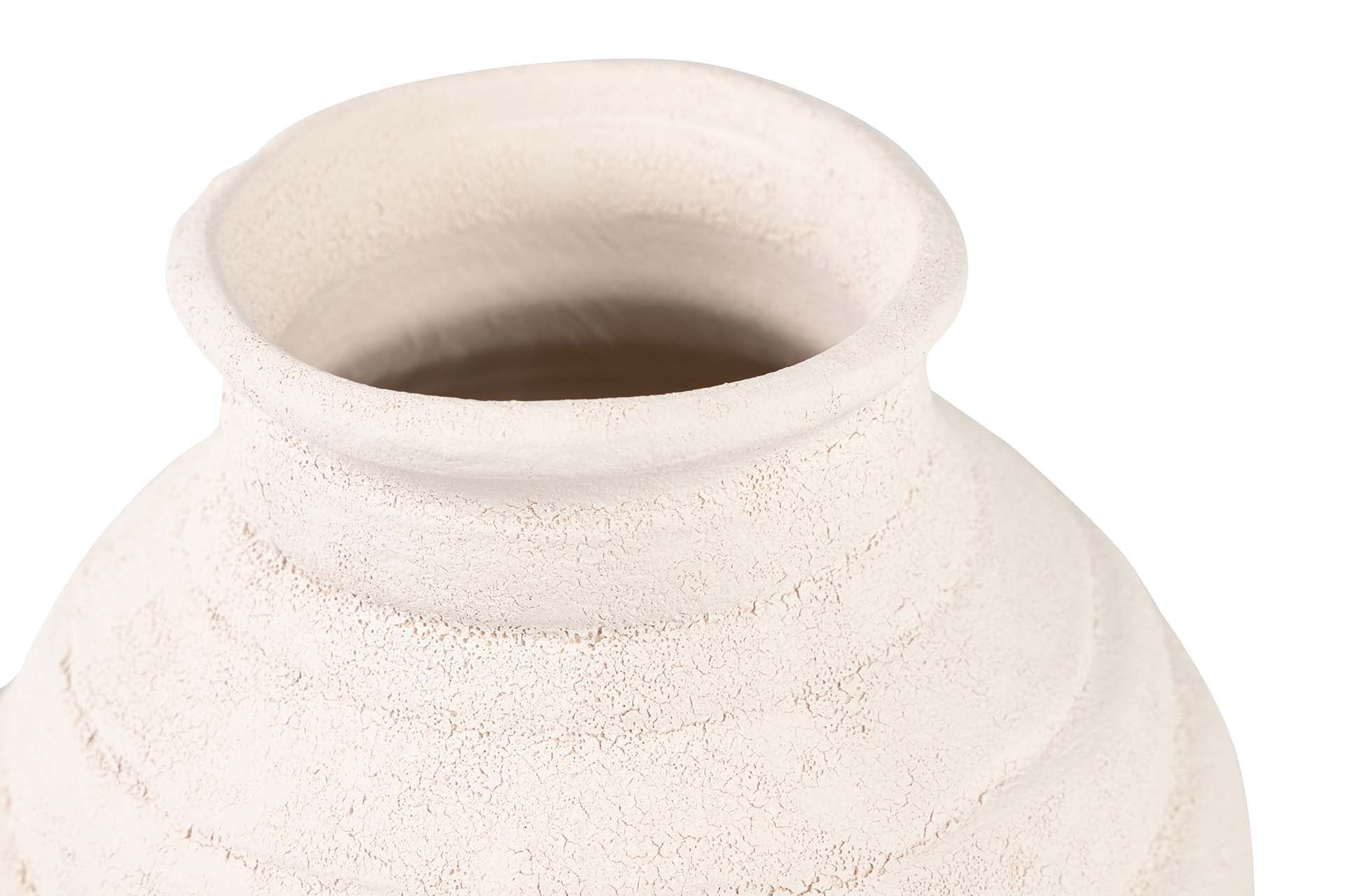 JARRON CERAMICA BEIGE 21x21x29 CM