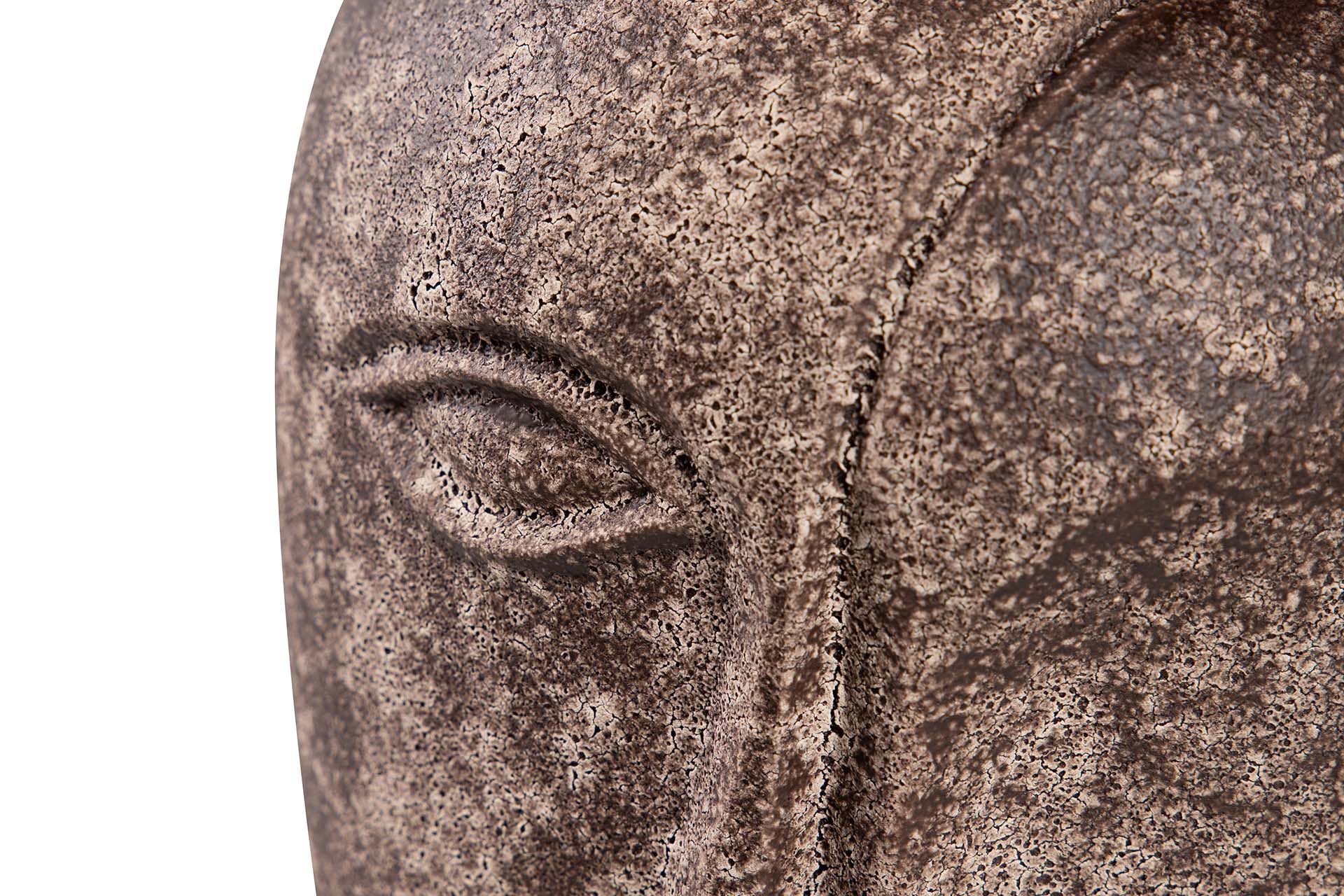 JARRON CERAMICA CARA MARRON 19x19x30 CM