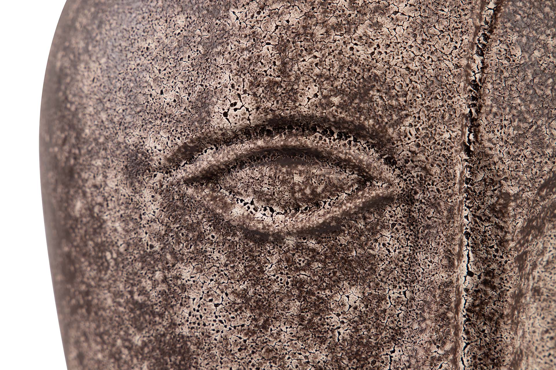 JARRON CERAMICA CARA MARRON 19x19x30 CM