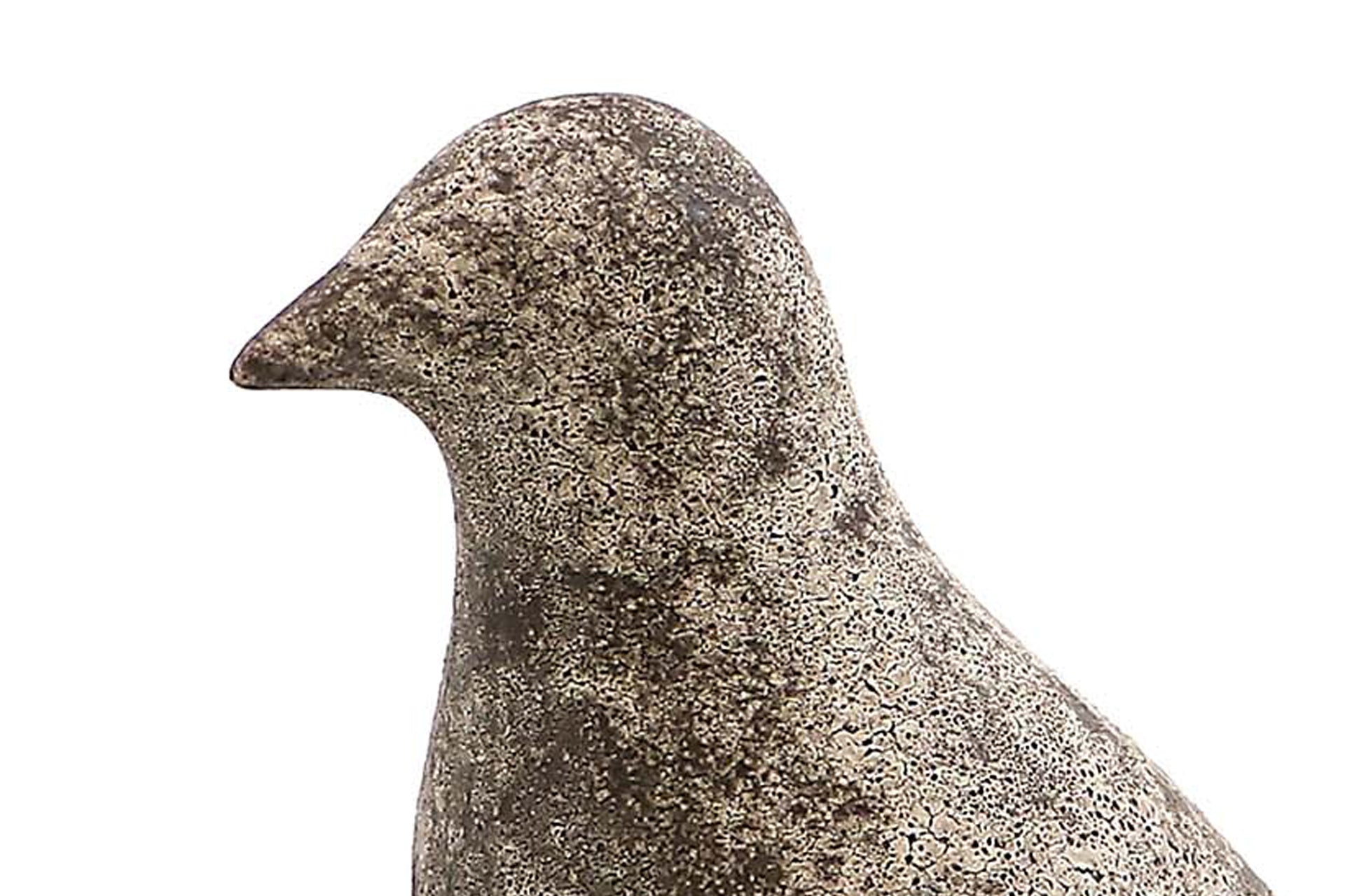PAJARO CERAMICA MARRON 24x10x20 CM