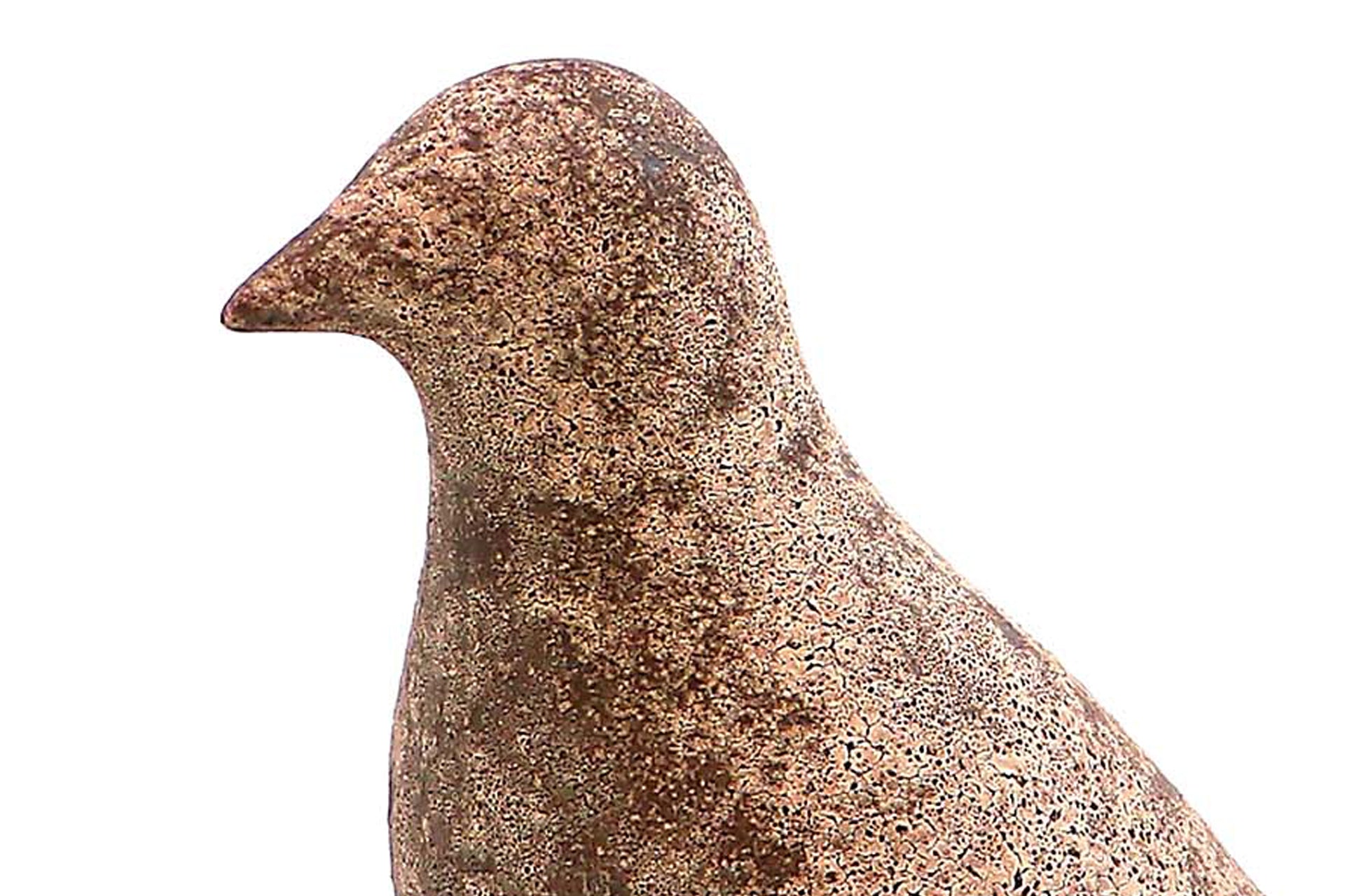 PAJARO CERAMICA MARRON 24x10x20 CM