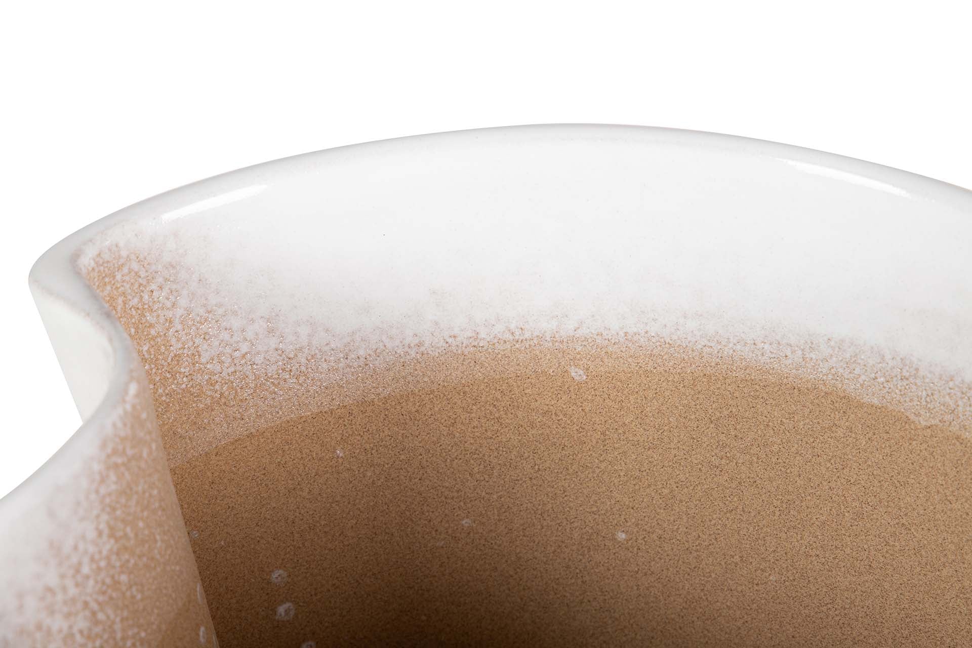 BEIGE CERAMIC VASE 26x26x35 CM